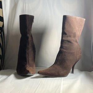 Brown Suede Bootie